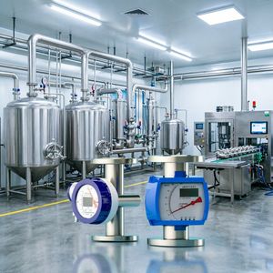 SS304 SS316 Digital Metal Tube Rotameter with LCD Display Variable Area Flowmeter