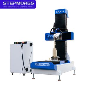 Single Spindle 3D 5-Axis Foam CNC Router Machine Easy to Operate