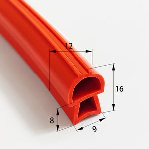 Sound Insulation Water Proof Sun Resistant Durable Hot System D Shape Extrusion Flexible Rubber Door Seal Silicone Profile