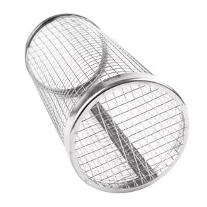 Outdoor Grilling Mesh Cage Stainless Steel Welded Mesh Grill Tube