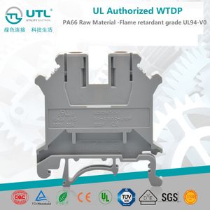 2.5 mm2 UL94 V-0 DIN Rail Screw Terminal Block Wire Connector