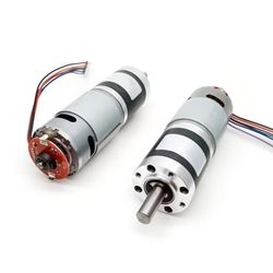 Equipped with Encoder Deceleration Motor, 42mm Planetary Deceleration Motor, Full Steel Gear, High Torque 12V Gear Reduction Motor