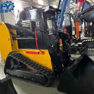 Heavy-Duty Hy65 Crawler Skid Steer Loader with 1 Ton Loading Capacity for Construction