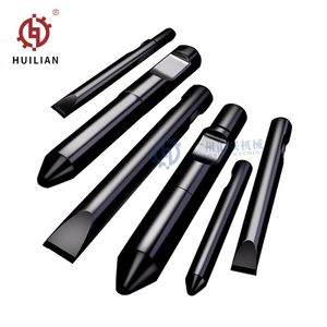 Factory Saga Msb Ms700 Ms700h B2506390 B2506380 B2506400 B2506620 Hydraulic Concrete Rock Hammer Tool Cone Blunt Rod Breaker Moil Point Chisel