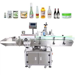 Automatic Essential Oil Plastic Bottle Label Sticker Tabletop Double Side Round Bottle Labeling Machine with Date Coder