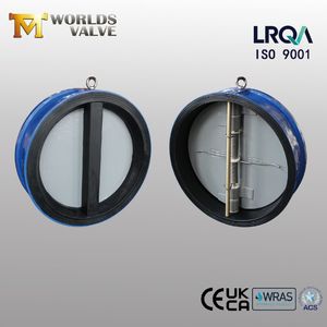 API594/ISO5752 Ductile Cast Iron Wafer Type Dual Plate Double Door Check Valves Non Reture Valve