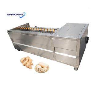 Industrial Brush Type Potato Peeling and Root Vegetable Washing Machine