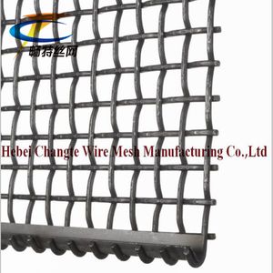 High Carbon Steel Crimped Steel Woven Wire Mesh / Square Wire Mesh