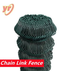 Sturdy Green PVC Coated Chain Link Fence Eco-Friendly Lowest Prices