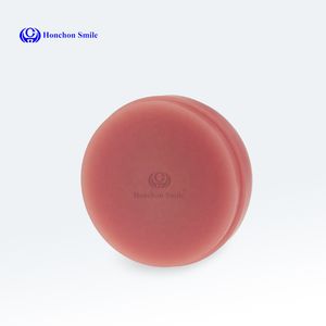 Pink Temporary Crown Double Layer Dental Denture PMMA Block