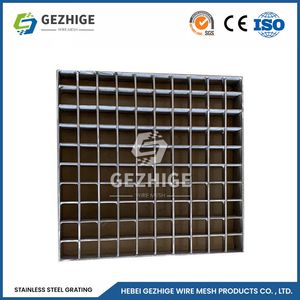 Gezhige Nice Appearance Low Price Ss Grating Suppliers High-Quality Industrial Stainless Steel Grating China 1/2"X3/16" 1"X1/4" Stainless Bar Grating