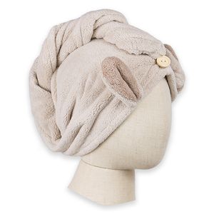Microfiber Fast-Drying Head Towel Wrap Anti-Frizz Curly Hair Plopping Towel