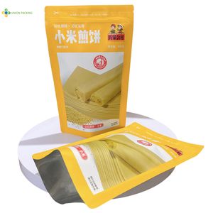 Three Sides Sealed Bag with Double Zipper for Bulk Food Grain Packaging