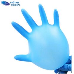 Good Service Nitriel Brother Purple Medical Disposables Powder Free Nitrile Gloves Bme2000