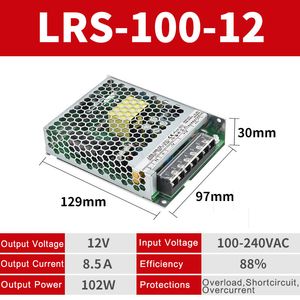 Lrs-100 100W Single Output AC/DC Switching Power Supply