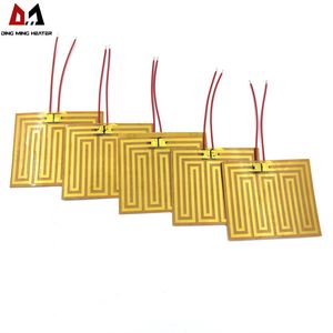Flexible Kapton Tape Heater with PT100 Sensor Polyimide Heater Mat Air Heater Etched Metal Foil Electric Polyimide Film 110V