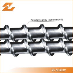 Bimetallic Screw and Barrel for Recycled Plastic Extruder Machine