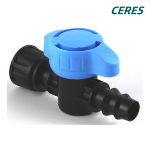 16mm 20mm 25mm Plastic Barbed Mini Valve Irrigaiton Tape Fitting for Garden System