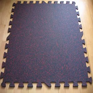 Safety Rubber Gym Mat Rubber Gym Floor Tile 1mx1m