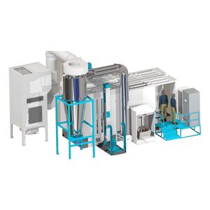 Stainless Steel/ PP Plastic Automatic Powder Coating Spraybooth