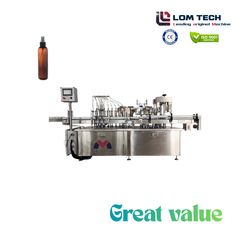 Automatic Matte Black Spray Melting Spray Wigs Spray Gun Sideways Filling Capping Machine