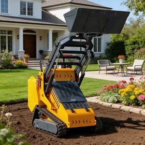 Tracked Skid Steer Loader Multi-Functional Rubber Mini Loader Machine for Construction with Multiple Connectors