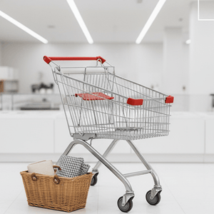 Factory Price Customized Hand Metal Shopping Trolley Supermarket Grocery Cart