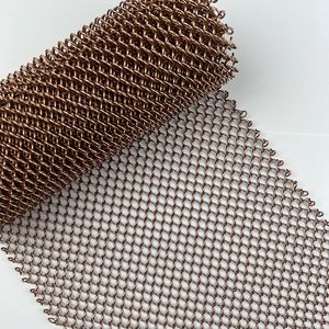 Magnetic Attachment Aluminum Metal Mesh Curtain for Decorative Easy Install Window Coverings