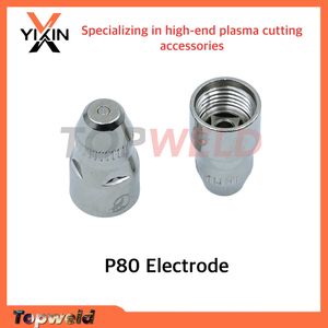 High-Quality P80 Torch Consumables P-80 Plasma Electrode and Plasma Cutting Nozzle Tips for Welding & Soldering Supplies