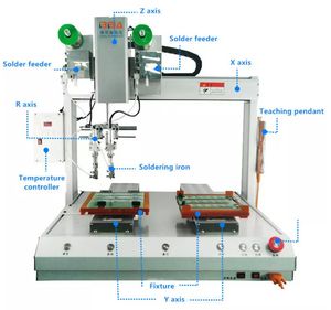 Bba Type C Cable Soldering Station for Data Cable Soldering Automatic Tin Machine Solder Gun Adjustable Thermostatic Tin Feeding Machine for Battery Assembly