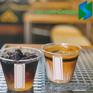 Jo-Sun Eco Friendly Disposable Plastic Cup Compostable Biodegradable Clear PLA Plastic Cup with Lid
