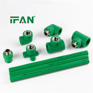 Ifan Plomberie PPR Pipe Fittings Plumbing Pn25 Plastic Plumbing Materials 20-32mm PPR Fittings
