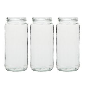 375ml Wholesale Custom Drinking Fruit Vegetable Canning Food Storage Glass Mason Jar
