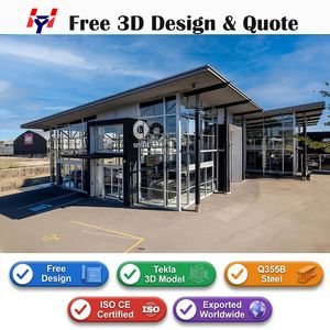 Reliable Car Dealership Building Featuring Q355b Steel and Sandwich Panels
