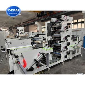 Paper Plastic Film Stickers Label Flexographic UV Printing Machine