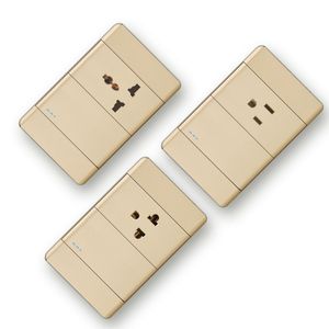 Electrical Wall Light Switch Socket Type 118, ABS Plastic Modular Switch Panel