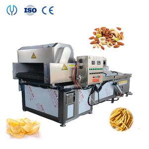 Professional Factory Supply Industrial Deep Fryer Automatic Cassava Tortilla Chips Deep Frying Machine