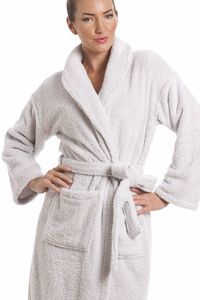Terry Inside Linked Bathrobe for Hotel SPA and Beauty Salon