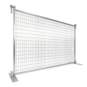Hot DIP Galvanized Welding Wire Mesh on Square Steel Shape Post Temporary Fence