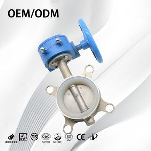 Stainless Steel Corrosion Resistant Durable Flange Wafer-Type Butterfly Valve for Water/Air/Oil/Gas/Liquid