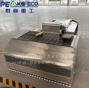 a Fully Electric Rubber-Track-Driven Beach Cleaner Machine Sustainable Electric Sand Cleaner Machine for Coastal Areas