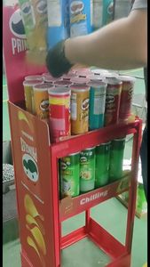 Power-Spring-Loaded Snacks Dispenser Automatic Elevating Rack for Retail