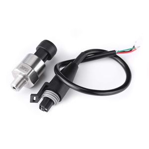 1/8NPT Fuel Pressure Sensor Stainless Steel Oil Pressure Transducer 4-20mA 5V Output Transmitter for Automotive
