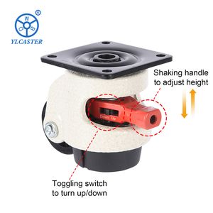Caster Factory Hot Sell Wbd 40f 60f 80f 100f 120 150f Leveling Adjustment Caster Plate Casters Wheels Load Master Caster Wheels