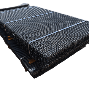 65mn High Tensile Steel Wire Mesh Screen Woven Vibrating Mesh Manganese Steel Screen Mesh Plain Weave Crimped Wire Mesh for Mining Equipment