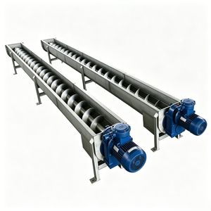 Customized Carbon Steel / Stainless Steel Single Shaft Screw Conveyor