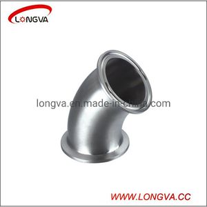 3A Stainless Steel Sanitary Pipe Fitting Elbow 45 Degree Tri Clamped Elbow