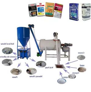 1-8t/H Simple Dry Powder Mortar Production Line Mixing Station