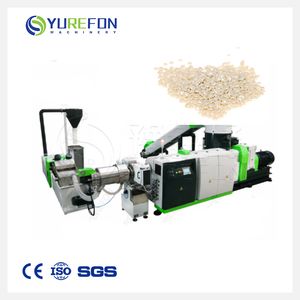 Washed Water Ring Die Face Cutting Plastic PE LDPE HDPE Film Scraps Flakes Extruder Recycling Machines