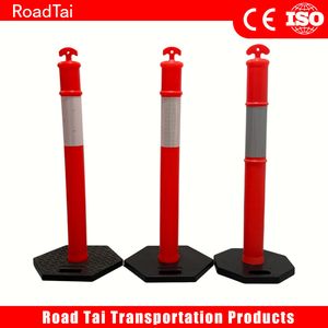 T-Top PE Warning Post with 5kg Heavy Duty Rubber Base for Peru